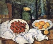 of still life cherries Paul Cezanne